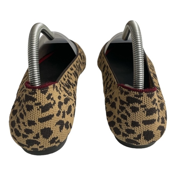 Seven7 animal print pointed toe women’s knit flats SZ 9 - Picture 4 of 8